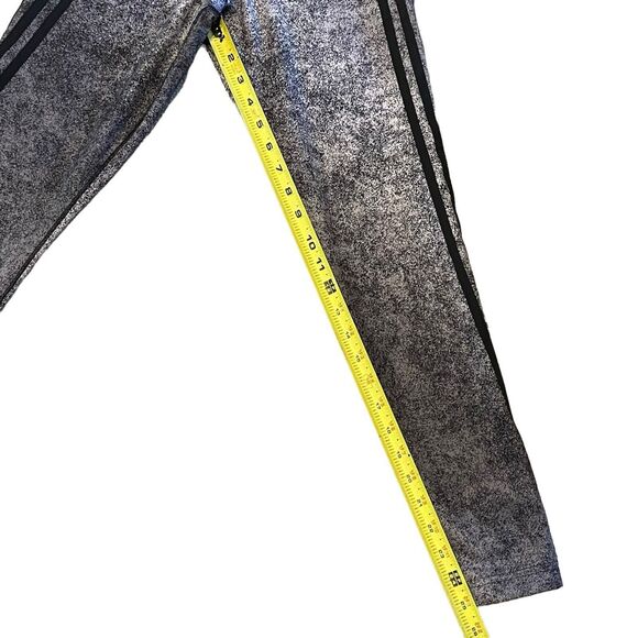 Adidas‎ Climalite Athletic Stripe High Waist Legging Size SMALL Gray And Black - Picture 5 of 5